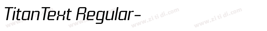 TitanText Regular字体转换